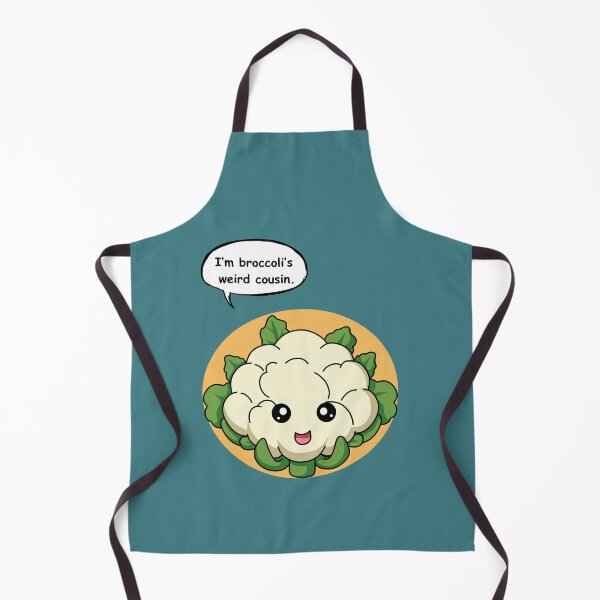 Item preview, Cute Cauliflower Pun Sticker – Broccoli’s Weird Cousin Funny Veggie Cartoon designed and sold by RositaArtStudio.