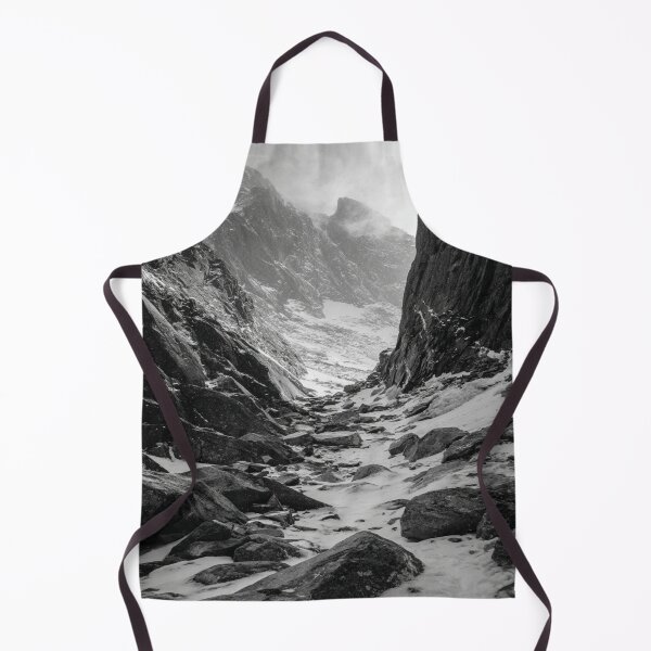 Item preview, Vista invernal de las montañas oscuras designed and sold by NicolasGlowArt.