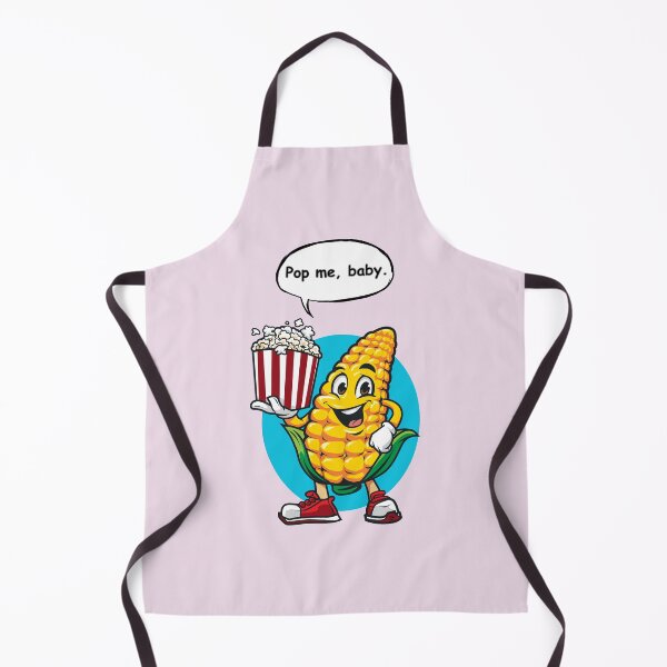 Item preview, Cute Popcorn Pun Sticker – Pop Me Baby Funny Corn Cartoon designed and sold by RositaArtStudio.