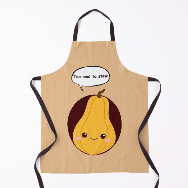 Item preview, Cute Butternut Squash Pun Sticker – Too Cool to Stew Funny Vegetable Cartoon designed and sold by RositaArtStudio.