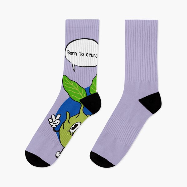 Item preview, Cute Celery Pun Sticker – Born to Crunch Funny Vegetable Cartoon designed and sold by RositaArtStudio.