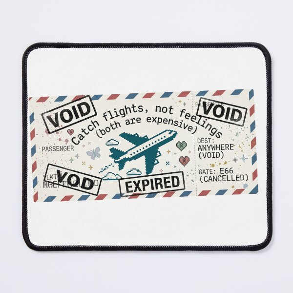 Item preview, Catch flights, not feelings (both are expensive) designed and sold by FindsAndFaves.