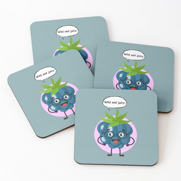 Item preview, Cute Blueberry Pun Sticker – Wild and Juicy Funny Berry Cartoon designed and sold by RositaArtStudio.