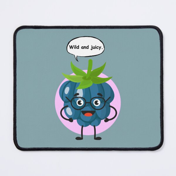 Item preview, Cute Blueberry Pun Sticker – Wild and Juicy Funny Berry Cartoon designed and sold by RositaArtStudio.