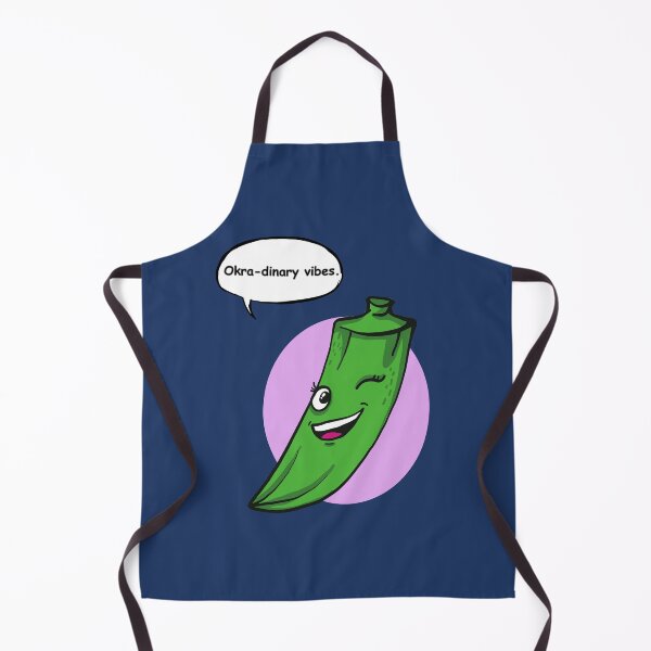 Item preview, Cute Okra Pun Sticker – Funny Okra-dinary Vibes Vegetable Cartoon designed and sold by RositaArtStudio.