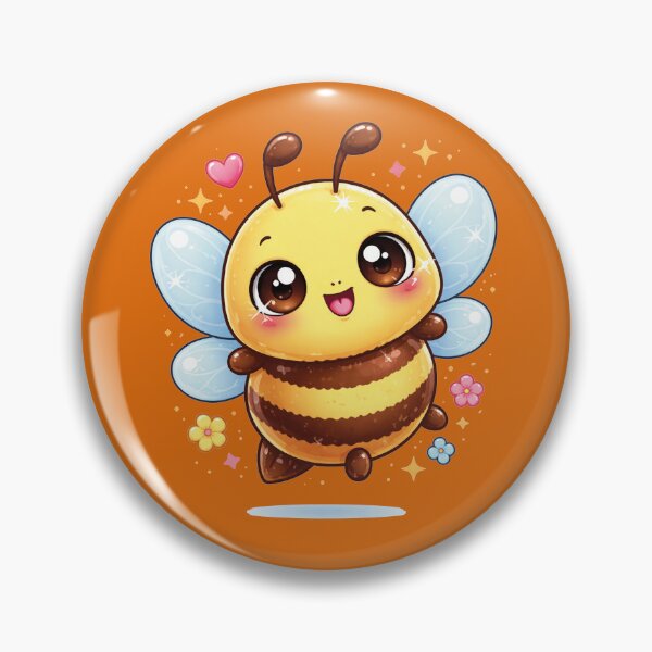 Item preview, Smiling Kawaii Bee – Cute Happy Honey Bee Design designed and sold by MerlinWear.