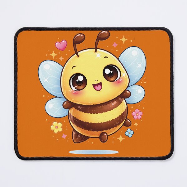 Item preview, Smiling Kawaii Bee – Cute Happy Honey Bee Design designed and sold by MerlinWear.