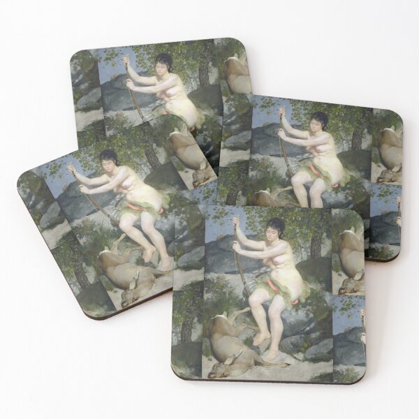 Item preview, Diana by Pierre-Auguste Renoir: Mythic Nude Huntress Fine Art Poster designed and sold by artofuniverse.