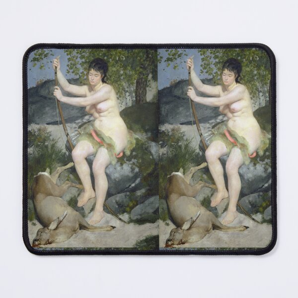 Item preview, Diana by Pierre-Auguste Renoir: Mythic Nude Huntress Fine Art Poster designed and sold by artofuniverse.