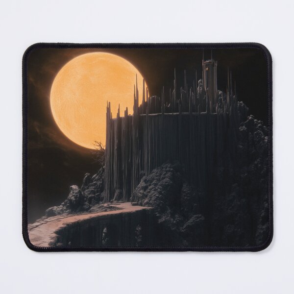 Item preview, Crimson Moon Tower – Dark Fantasy Spire Landscape designed and sold by TechDreamscapes.