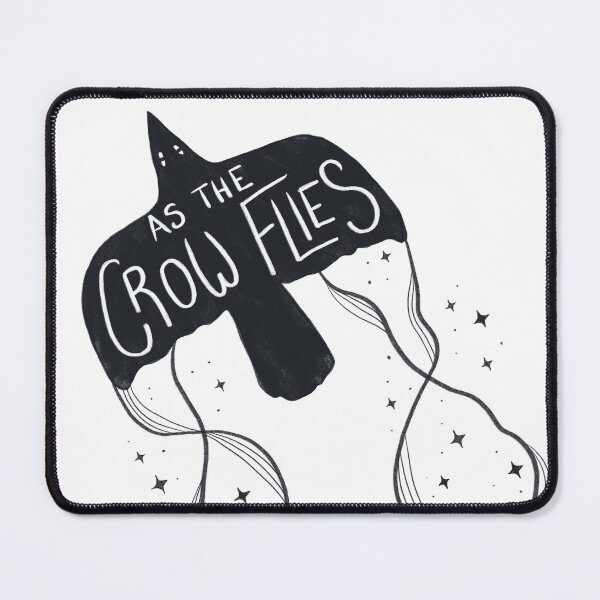 Item preview, As the Crow Flies (Black) designed and sold by Nothing But Tea.