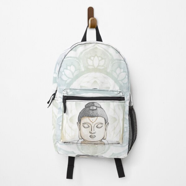 Item preview, Buddha Padma Watercolor - Fawn Slate Snow - Rainbow Sorbet Halo designed and sold by Irene Estelle.
