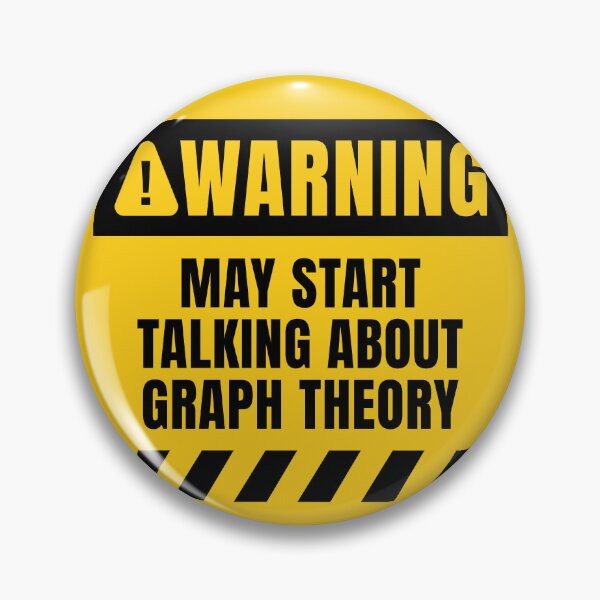Item preview, Graph Theory Warning Sign designed and sold by MaryAller.