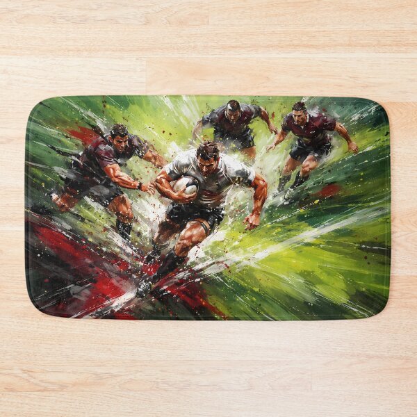 Item preview, Rugby Players Charging Forward designed and sold by cuprum.
