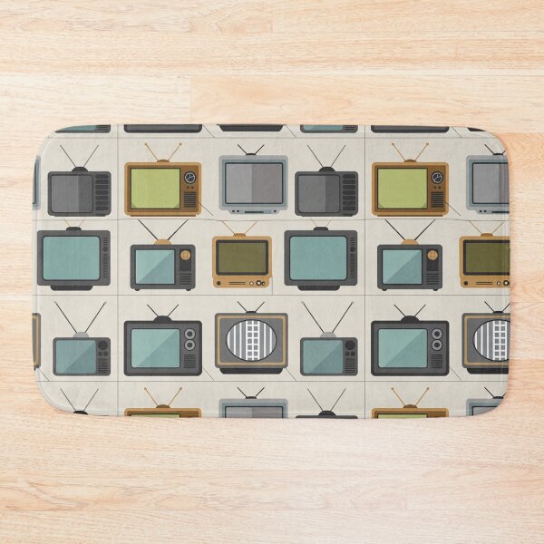 Item preview, Retro Vintage TV Seamless Pattern | Classic Televisions Test Screens Beige designed and sold by Midnight Veil Designs.