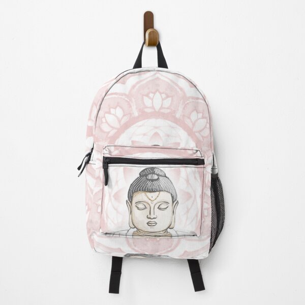 Item preview, Buddha Padma Watercolor - Fawn Slate Snow - Rose Halo designed and sold by Irene Estelle.