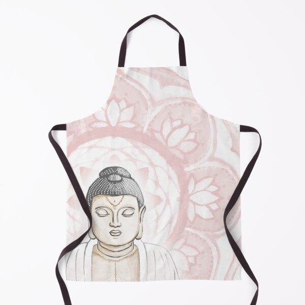 Item preview, Buddha Padma Watercolor - Fawn Slate Snow - Rose Halo designed and sold by Irene Estelle.