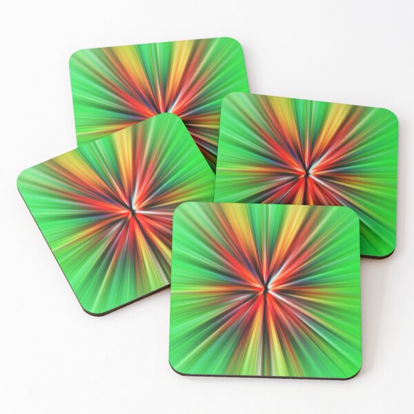 Item preview, Radiant Kaleidoscope Burst Green and Red Energy designed and sold by Patternair.