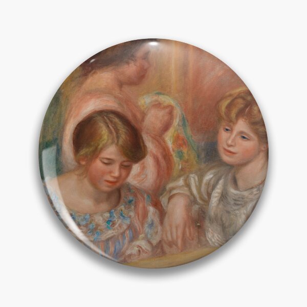 Item preview, Embroiderers Les Brodeuses by Pierre-Auguste Renoir: Romantic Impressionist Poster designed and sold by artofuniverse.