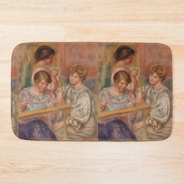 Item preview, Embroiderers Les Brodeuses by Pierre-Auguste Renoir: Romantic Impressionist Poster designed and sold by artofuniverse.