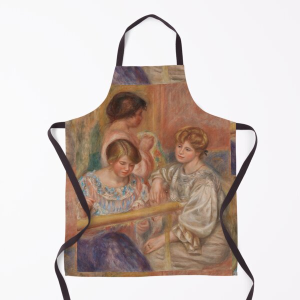Item preview, Embroiderers Les Brodeuses by Pierre-Auguste Renoir: Romantic Impressionist Poster designed and sold by artofuniverse.