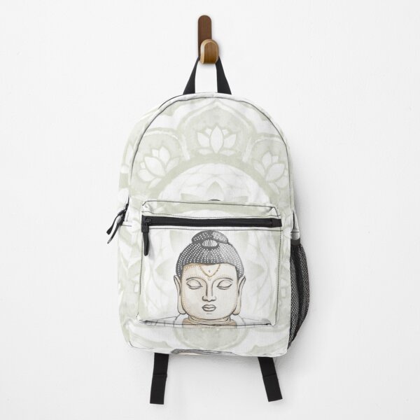 Item preview, Buddha Padma Watercolor - Fawn Slate Snow - Tea Halo designed and sold by Irene Estelle.