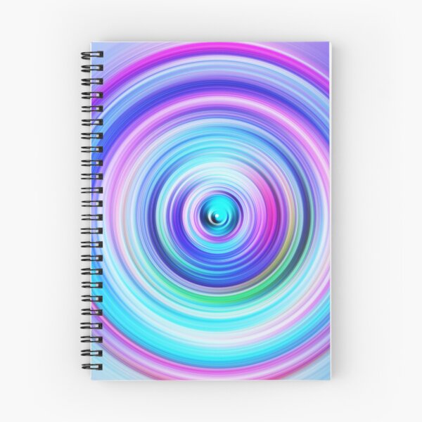 Artikelvorschau, Hypnotischer Neonwirbel in Blau und Lila entworfen und verkauft von Patternair.