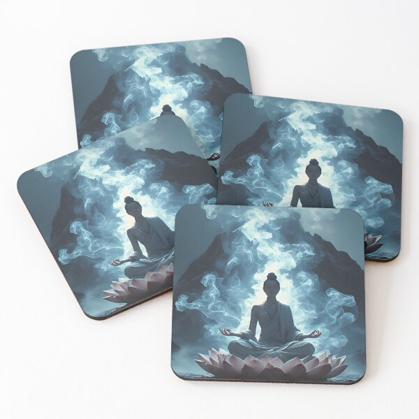 Item preview, Spiritual Meditation — Mystical Energetic Aura designed and sold by Schoenenwald — Art Japonais, Zen & Nature.
