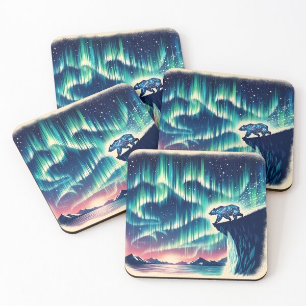 Item preview, Aurora Borealis and Bear, Ai Generated Art   designed and sold by ACC .