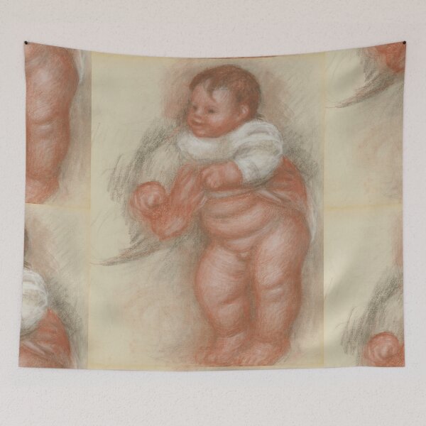 Item preview, Enfant Nu Debout by Pierre-Auguste Renoir: Impressionist Nursery Art Poster designed and sold by artofuniverse.