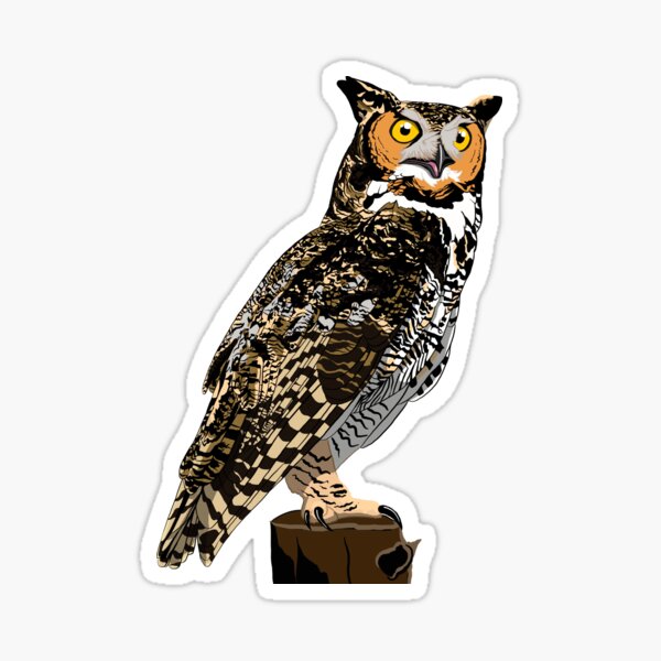 Item preview, Great Horned Owl designed and sold by BennuBirdy.