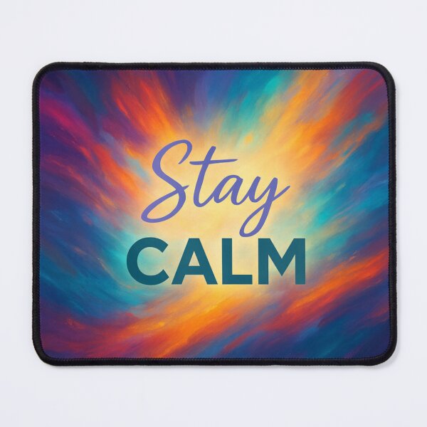 Item preview, Stay Calm Colorful Abstract Aesthetic Design designed and sold by MimisCornerCo.