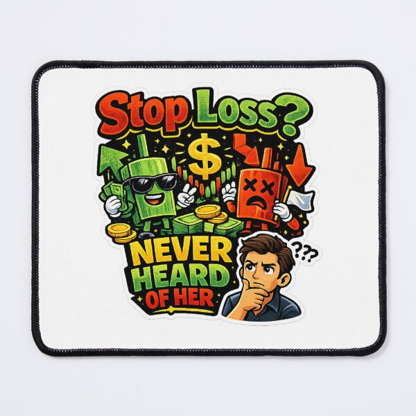 Item preview, Stop Loss Never Heard Of Her Funny Trading Meme designed and sold by VolatilityEdge.