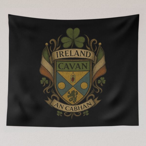 Item preview, County Cavan Ireland Coat of Arms Heritage designed and sold by REAL IRISH GIFTS.