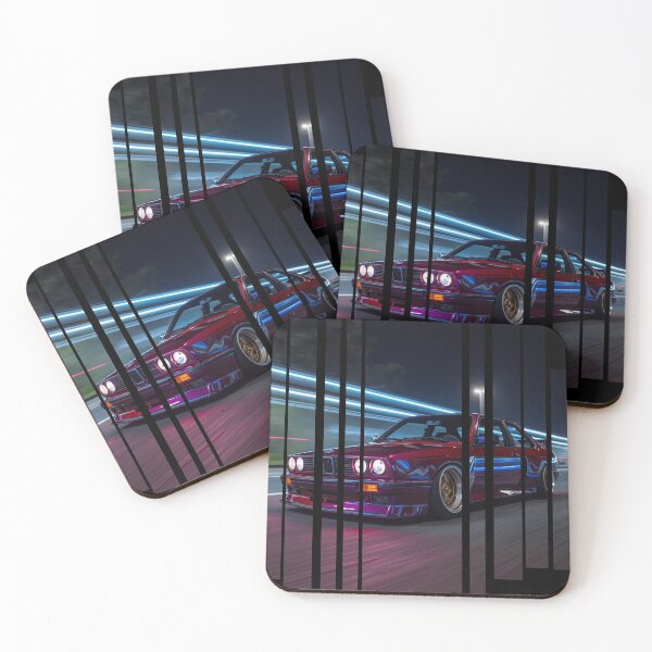 Item preview, B.W the Power of the 3 coupe with wide body kit, street racing vibe, high contrast neon colors 17 designed and sold by Neon G.