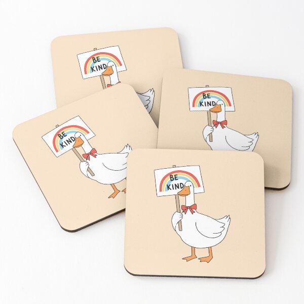 Item preview, Goose with Be Kind Sign designed and sold by UsagiPrint.