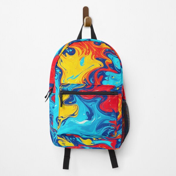 Item preview, Vibrant Primary Colors Liquid Swirl Abstract Pattern designed and sold by Patternair.