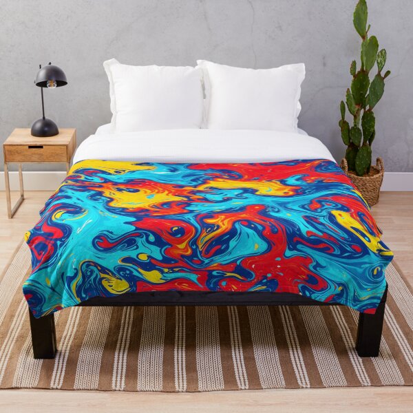 Item preview, Vibrant Primary Colors Liquid Swirl Abstract Pattern designed and sold by Patternair.