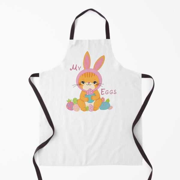 Item preview, Funny Easter Cat Bunny Ears – Cute Cat My Eggs Pun Shirt Design designed and sold by olenapetol.