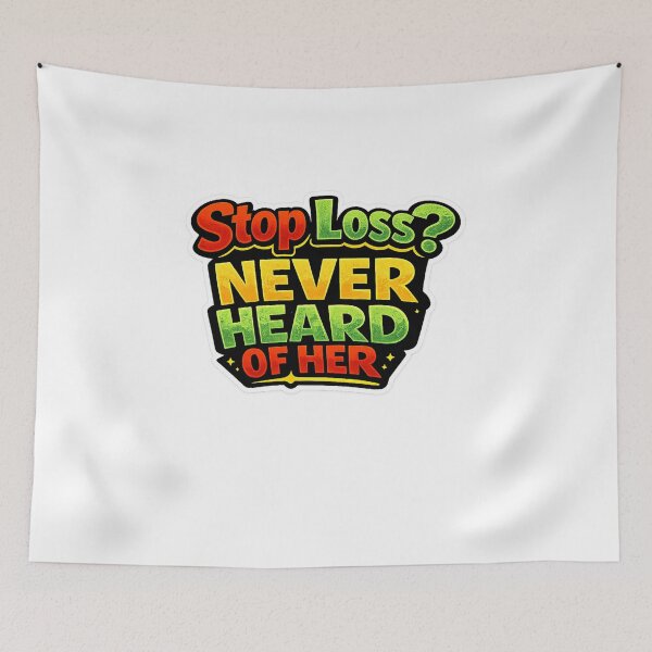 Item preview, Stop Loss Never Heard Of Her Funny Trading Text designed and sold by VolatilityEdge.