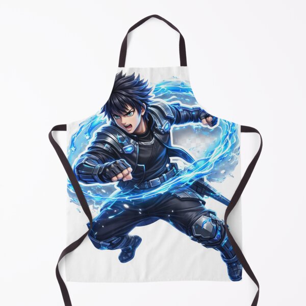 Item preview, Cyberpunk Anime Hero | Electric Blue Energy Strike Sticker designed and sold by RickyStick.