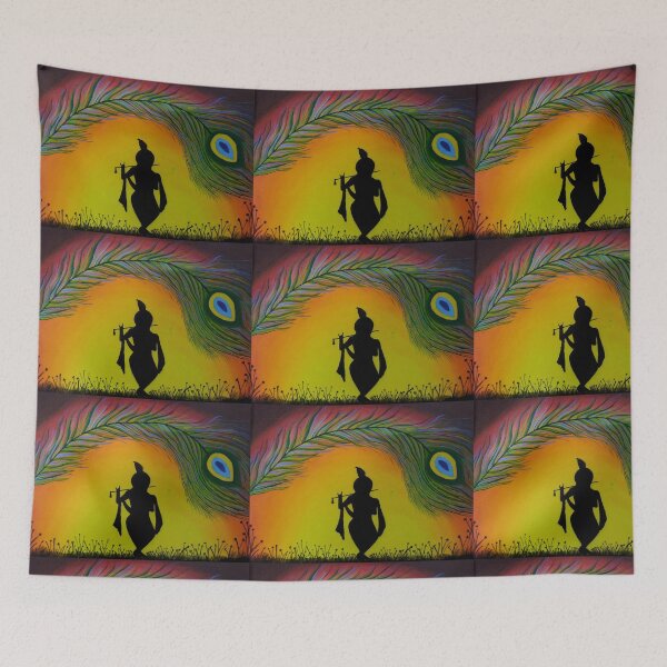 Item preview, Divine Melody of Krishna – Handmade Art by MyArtYourProducts designed and sold by MyArtYourProducts.