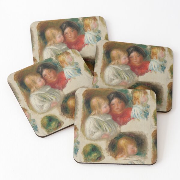 Item preview, Etude Denfants Et Jeune Femme de Pierre-Auguste Renoir: tierno estudio impresionista designed and sold by artofuniverse.