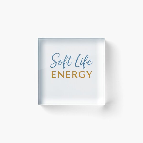 Item preview, Soft Life Energy – Aesthetic Motivational Typography Design designed and sold by MimisCornerCo.