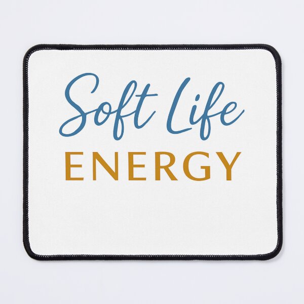 Item preview, Soft Life Energy – Aesthetic Motivational Typography Design designed and sold by MimisCornerCo.