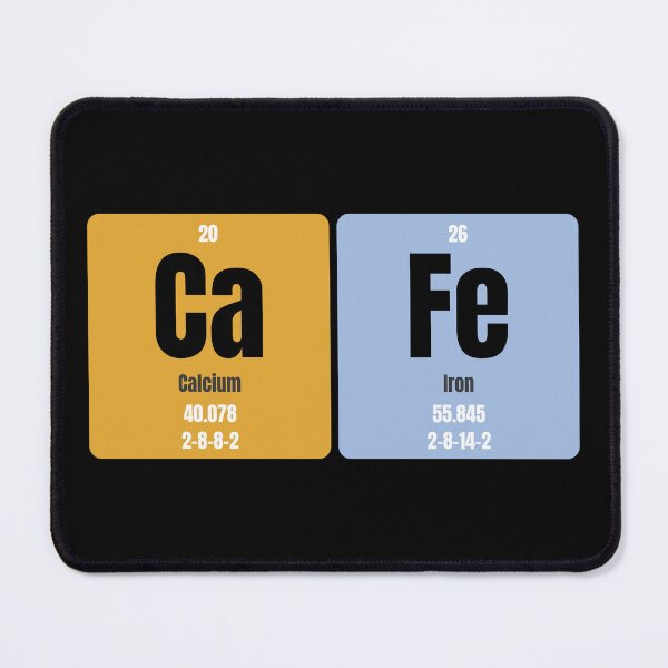 Item preview, Ca Fe Periodic Table Cafe Pun designed and sold by DrTol.