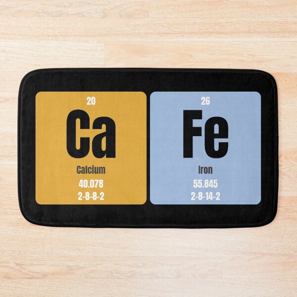 Item preview, Ca Fe Periodic Table Cafe Pun designed and sold by DrTol.
