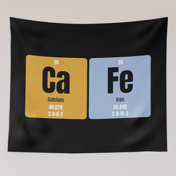 Item preview, Ca Fe Periodic Table Cafe Pun designed and sold by DrTol.