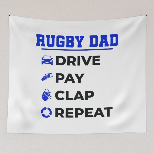 Item preview, Rugby Dad Drive Pay Clap Repeat designed and sold by jaygo.