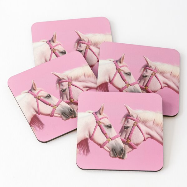 Item preview, Cute Pink Horses Love Aesthetic Animal designed and sold by Lala and Jull.